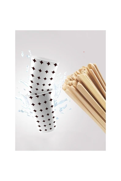 Viyapack Karton Bardak 7 Oz 3000 Adet Tahta Karıştırıcı Hediye - 4