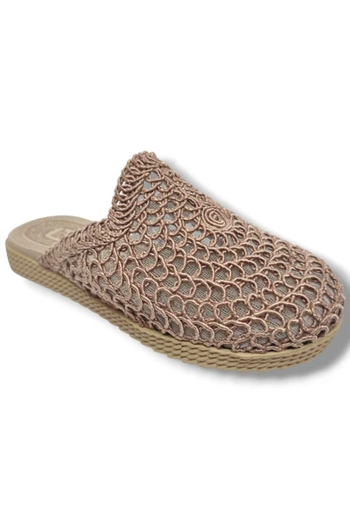 İnox 9985-25 Örgülü Anatomik Sabo Kadın Terlik ürün görseli 1