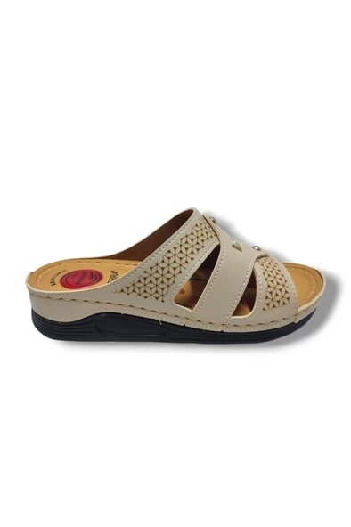 Serra 635-25 Anatomik Masaj Taban Taşlı Kadın Terlik - Resim 2