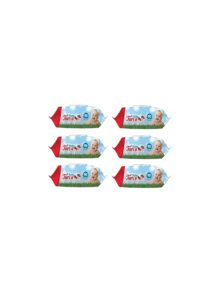 Baby Turco Islak Bebek Havlusu 90 Yaprak X 6 Adet - 3