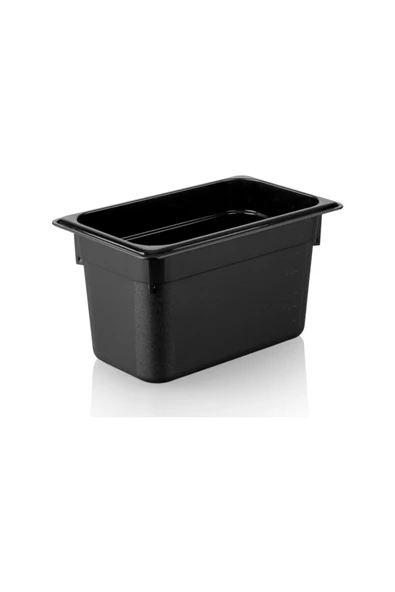 İstanbul Horeca  Kırılmaz Polikarbon Siyah Gastronom Küvet 1/4-200 ürün görseli