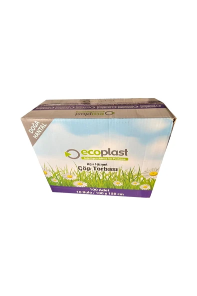 240 Litre Siyah Hantal Konteyner Çöp Torbası - 100 X 150 Cm. - 600 Gr. - 10 Adetlik 20 Rulo - 3