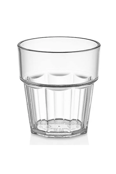 GastroPlast  24 Adet 200 Ml Kırılmaz Cam Görünümlü Polikarbon Bardak