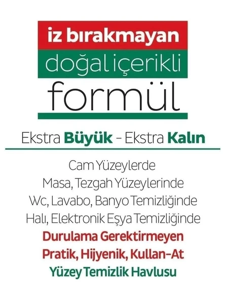 Pafilya Easy Clean Yüzey Temizlik Havlusu Beyaz Sabun Katkılı  102 Yapraklı x 6 adet - Resim 4