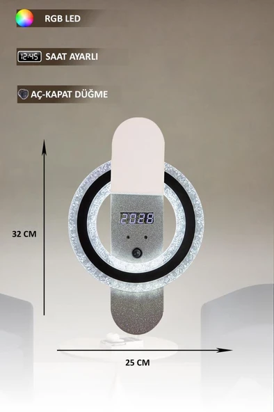 Eray Aydınlatma T8239 Beyaz RGB Led Avize