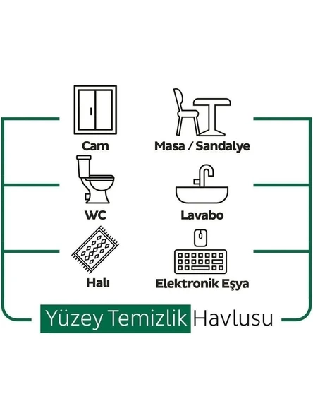 Pafilya Easy Clean Yüzey Temizlik Havlusu Beyaz Sabun Katkılı  102 Yapraklı x 6 adet - Resim 3