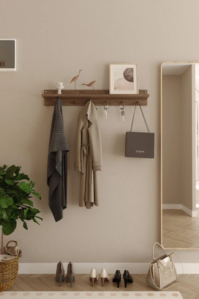 Modern Duvar Askılık, Hol Askılık, Duvar Askılık, Portmanto, Vestiyer 100cm