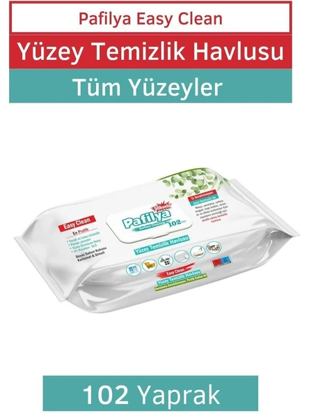 Pafilya Easy Clean Yüzey Temizlik Havlusu Beyaz Sabun Katkılı  102 Yapraklı x 6 adet ürün görseli