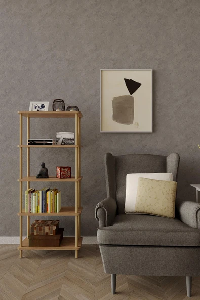 5 Katlı Çok Amaçlı Ahşap Raf Kitaplık – 30x60x135 cm – Açık Raflı Düzenleyici Sistem - 2