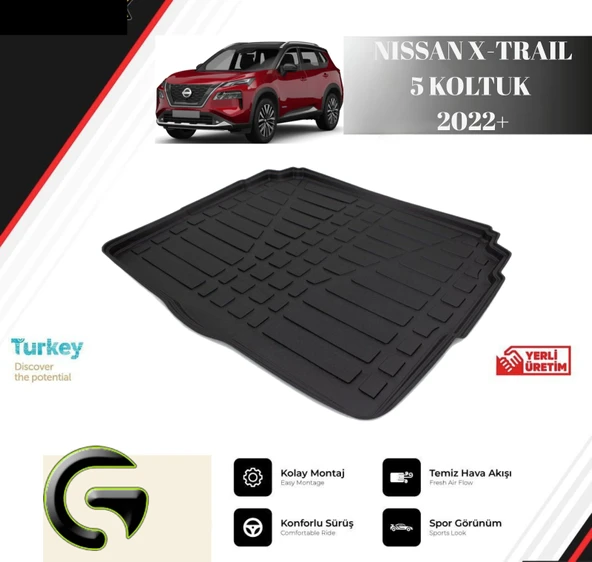 BAGAJ HAVUZU NISSAN X-TRAIL 5 KOLTUK 2022+