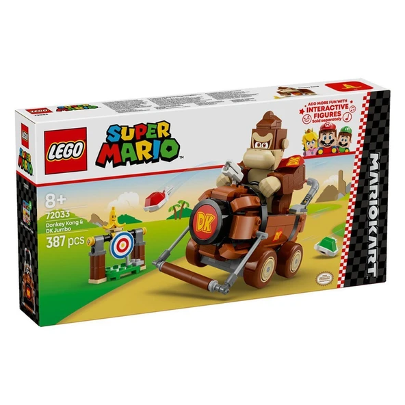 72033 Lego Super Mario Mario Kart - Donkey Kong ve DK Jumbo 387 parça +8 yaş
