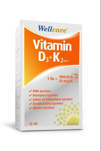 Wellcare D3k2 Oral Sprey 12 ml