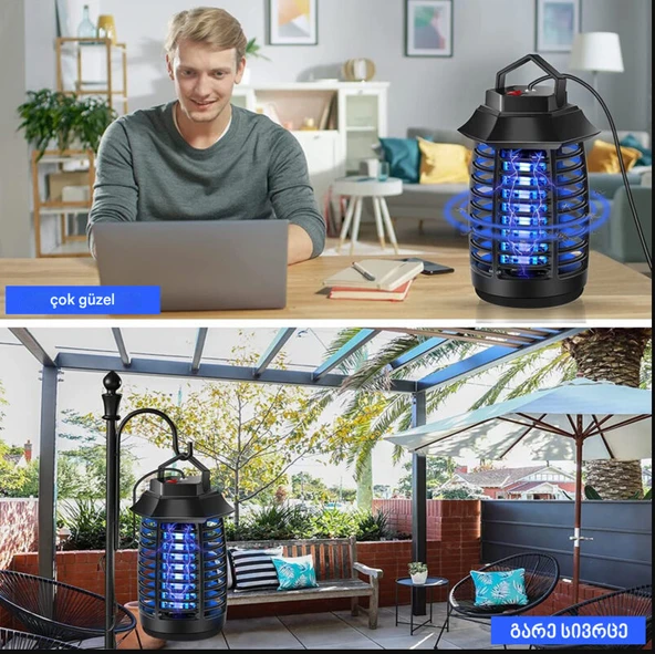 Elektrikli Böcek Öldürücü Sivrisinek Kovucu Elektronik Ampul Lambası - 5