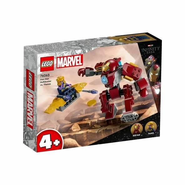 76263 Lego Marvel Iron Man Hulkbuster Thanosa Karşı 66 parça +4 yaş