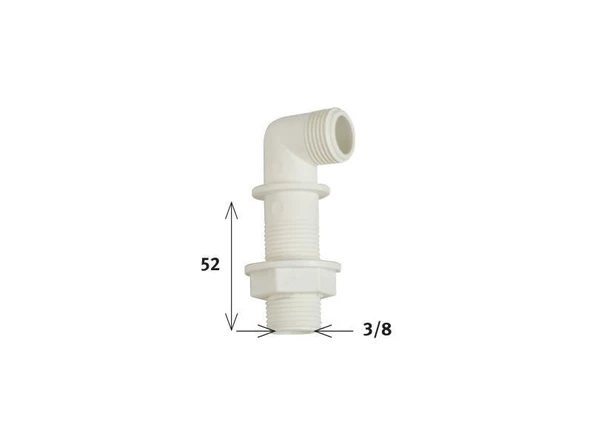 Avmdepo  Klozet Temiz Su Giriş Dirseği 5,2 cm 3/8