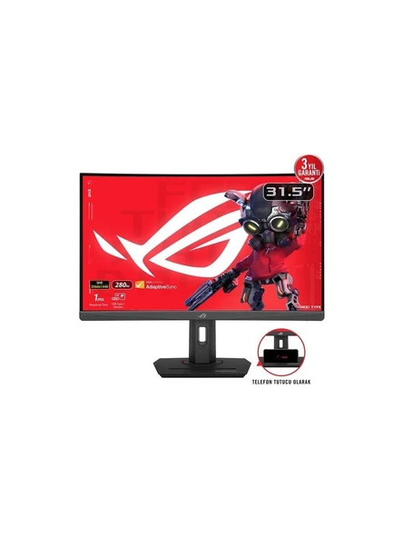 Asus ROG Strix XG32WCMS 31.5" 1 ms 2K Curved 280 Hz Oyuncu Monitörü