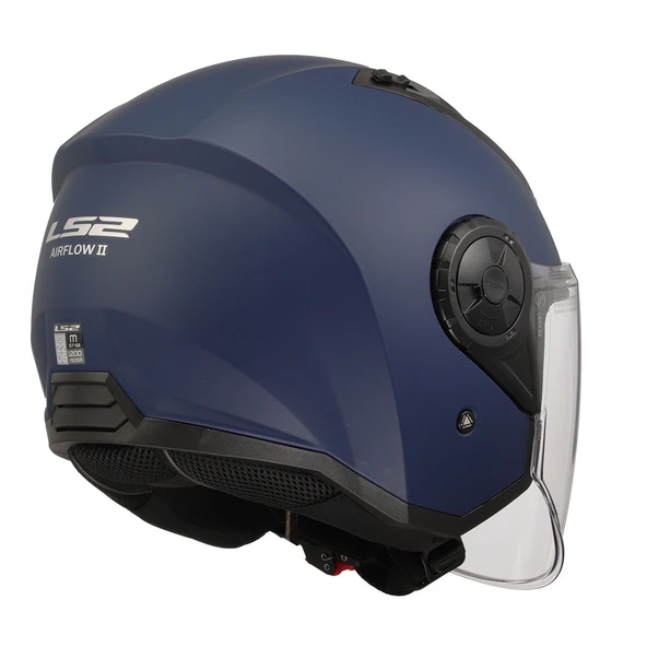 LS2 AIRFLOW 2 MAT NAVY MAVİ AÇIK MOTOR KASKI - 5