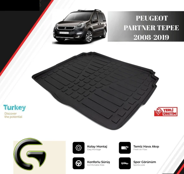 BAGAJ HAVUZU PEUGEOT PARTNER TEPEE 2008-2019