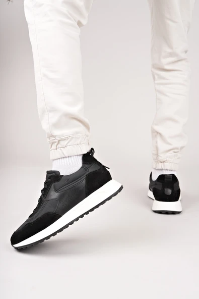 Muggo SVENSON Kalın Taban Bağcıklı Hakiki Deri Erkek Günlük Sneaker Spor Ayakkabı - 8