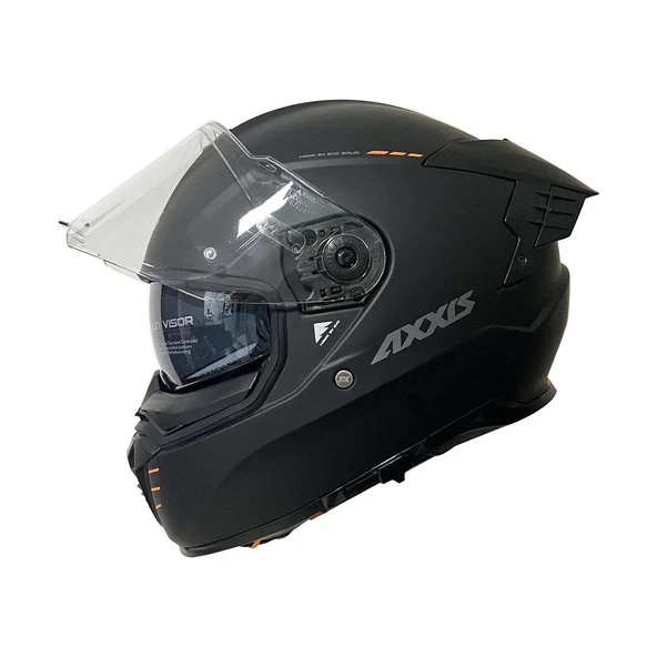 AXXIS HAWK EVO SV KAPALI KASK MAT SİYAH - 2