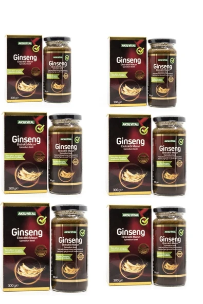 Aksu Vital Ginseng Ekstratlı Macun 300 g x 6 Adet