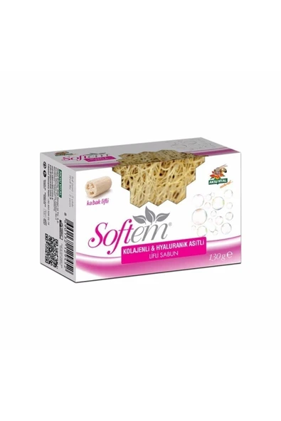 Softem Kolejenli & Hyaluronik Asitli Kabak Lifli Sabun 130gr