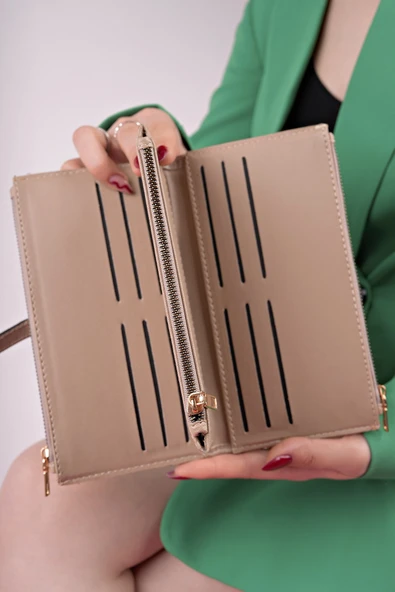 Muggo PERFECT Telefon ve Bozuk Para Bölmeli Zarf Model Kadın Cüzdan - 2