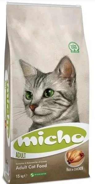 Micho Tavuklu Hamsili Yetişkin Kedi Maması 15 kg