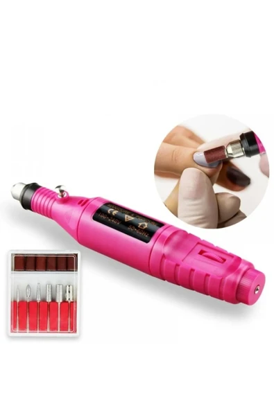 QASUL Manikür Pedikür Kalıcı Oje Ve Protez Tırnak Uygulamaları İçin Elektrikli Tırnak Törpüsü