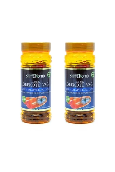 Shiffa Home Çörekotu Yağı Softjel  1000 mg  2 Adet