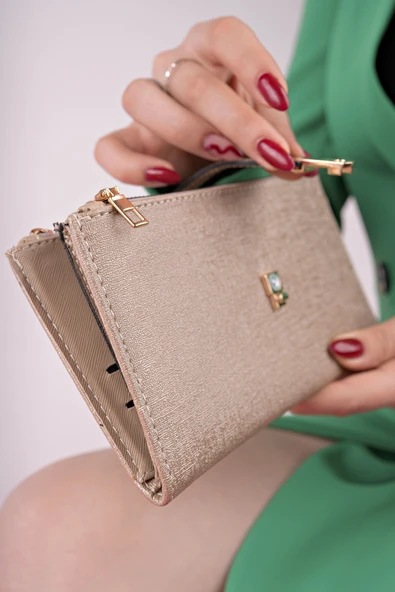 Muggo PERFECT Telefon ve Bozuk Para Bölmeli Zarf Model Kadın Cüzdan - 4