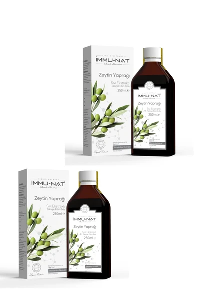 İmmu-Nat Zeytin Yaprağı Ekstratı 250 Ml X 2 Adet