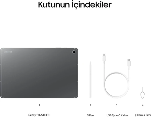 Samsung Galaxy Tab S10 FE+ 8/128GB SM-X620 Gri - 2