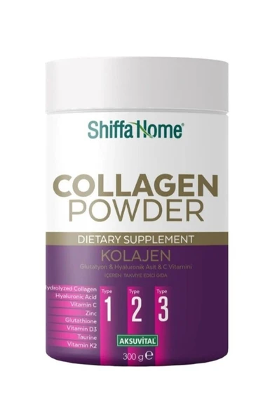 Shiffa Home Kolajen, Glutatyon & Hyaluronik Asit & C Vitamini Içeren Takviye Edici Gıda