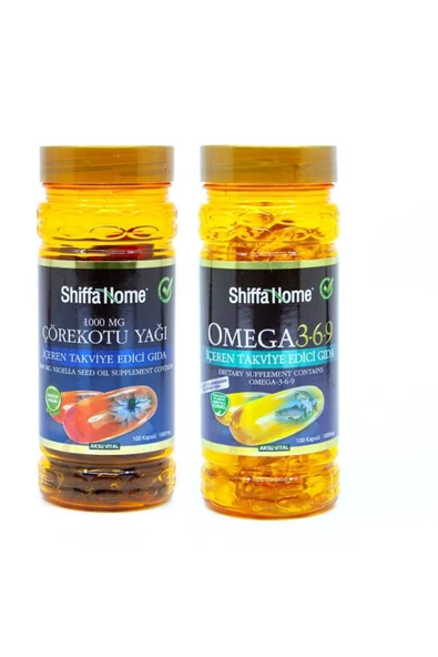 Shiffa Home Çörekotu Yağı Softjel- 1000 Mg +omega-3-6-9 Softjel