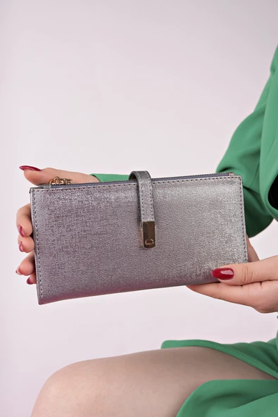 Muggo PERFECT Telefon ve Bozuk Para Bölmeli Zarf Model Kadın Cüzdan - 5