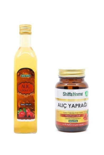 Aksu Vital Alıç Sirkesi 500 ml + Alıç Yaprağı Kapsül 710 mg