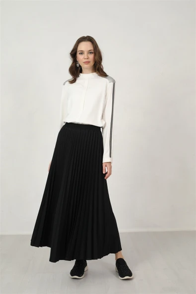 KREP PLİSELİ ETEK - 3