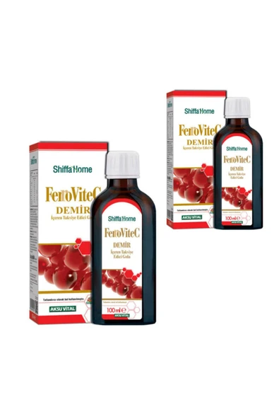 Shiffa Home Ferrovitec Demir Içeren Takviye Gıda Şurubu X 2 Adet