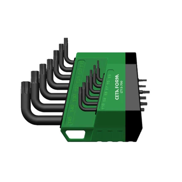 Ceta Form LT13/700 13 Parça Kısa L Tipi TORX Allen Anahtar Takımı - LT13/700