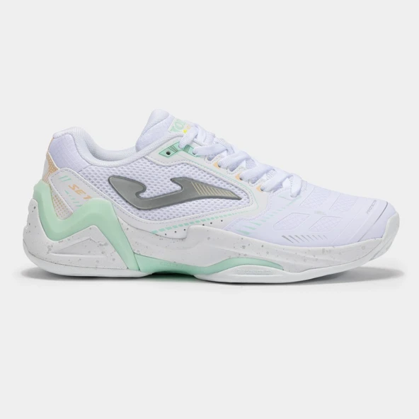 Joma Set Kadın Beyaz Toprak & Sert Kort Tenis Ayakkabısı TSELS2502AC