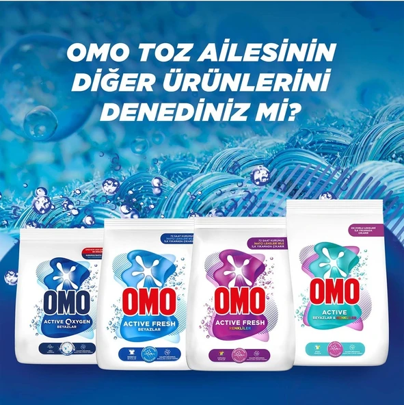 Omo Matik Toz Çamaşır Deterjanı 9KG Beyazlar ve Renkliler (60 Yıkama) + 10KG Canlı Renkler - 10