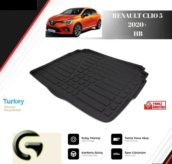 BAGAJ HAVUZU RENAULT CLIO 5 2020+ HB