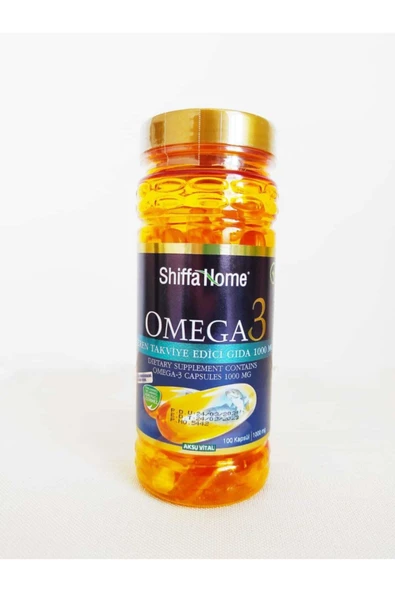 Shiffa Home Omega 3 Balık Yağı Dha Epa 1000 Mg 100 Softjel Kapsül