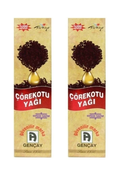 gençay Soğuk Sıkım Çörekotu Yağı 250 ml x 2 Adet