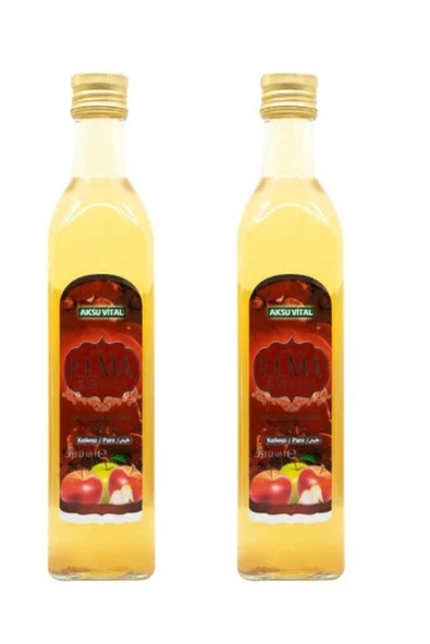 Aksu Vital Elma Sirkesi 500 Ml. X 2 Adet