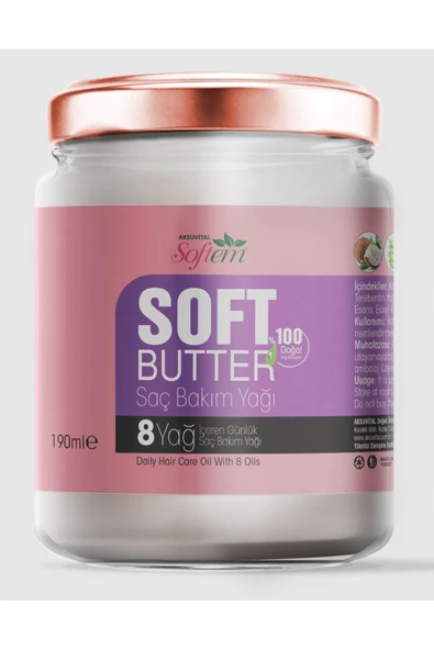 Softem SOFTBUTTER SAC BAKIM YAĞI - 190ML Soft Butter
