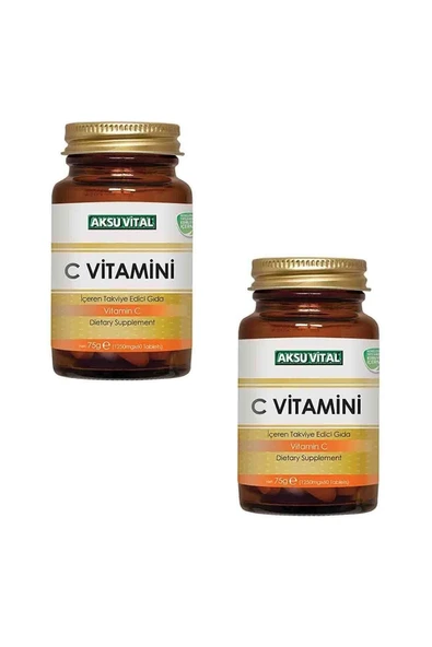 Aksu Vital C Vitamini 1250mg 60 Tablet X 2 Adet