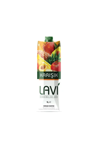 lavi kendine iyi bak Lavi Karışık Meyve Nektarı Içeceği 1000 ml x 12 Adet