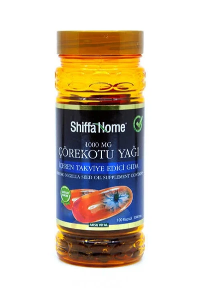 Shiffa Home 3 Adet Soguk Pres Çörekotu Yağı 1000 mg 100 Softgel